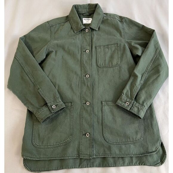 Old Navy Military Jacket Women , 100% Cotton. Women's Sz Large Tall - Picture 4 of 12